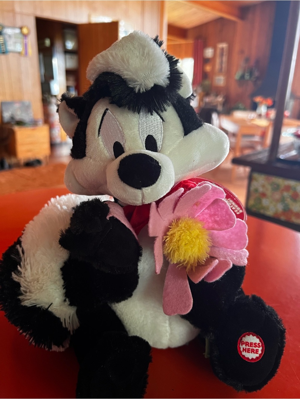 Vintage talking Pepe La Pew Hallmark Plush